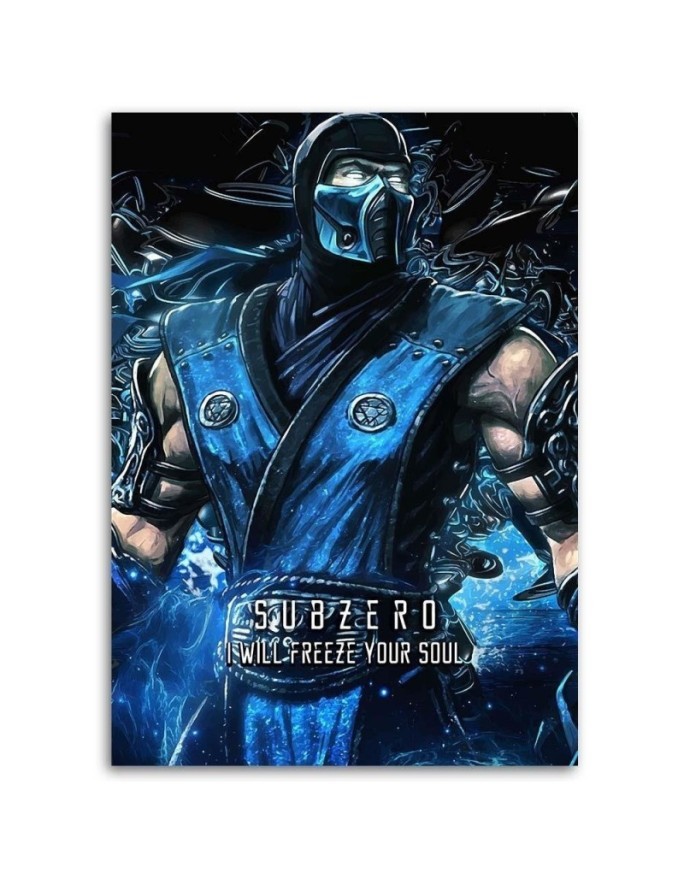 Canvas prints for a teenager's room on the wall Mortal Kombat game | FEEBY