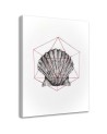 Geometric shell wall art painting for office | FEEBY