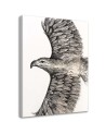 Canvas painting for living room Sketch flying eagle | FEEBY