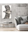 Canvas painting for living room Sketch flying eagle | FEEBY