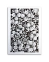Digital wall art painting for wall Sketched flowers | FEEBY