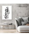 Digital Canvas art painting Snake on hand Jan Perit Kablan | FEEBY