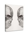 Modern Canvas wrapped painting for wall Black and white Skulls | FEEBY