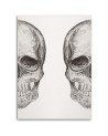 Modern Canvas wrapped painting for wall Black and white Skulls | FEEBY