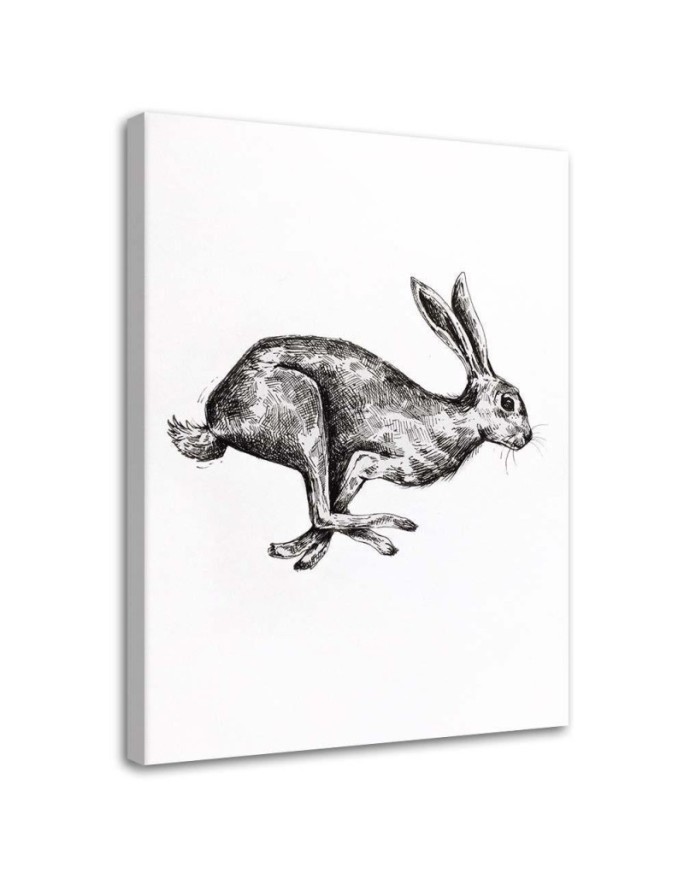 Hare - decorative Canvas painting for the wall to the room | FEEBY