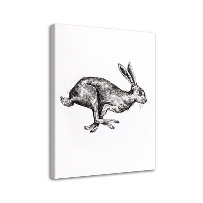 Hare - decorative Canvas painting for the wall to the room | FEEBY