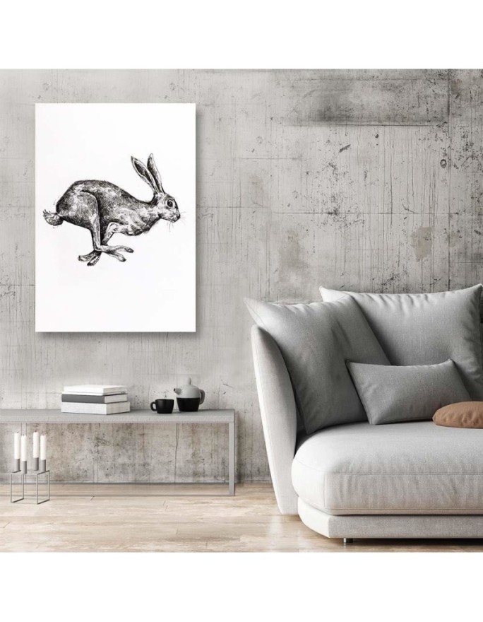 Hare - decorative Canvas painting for the wall to the room | FEEBY