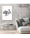Hare - decorative Canvas painting for the wall to the room | FEEBY