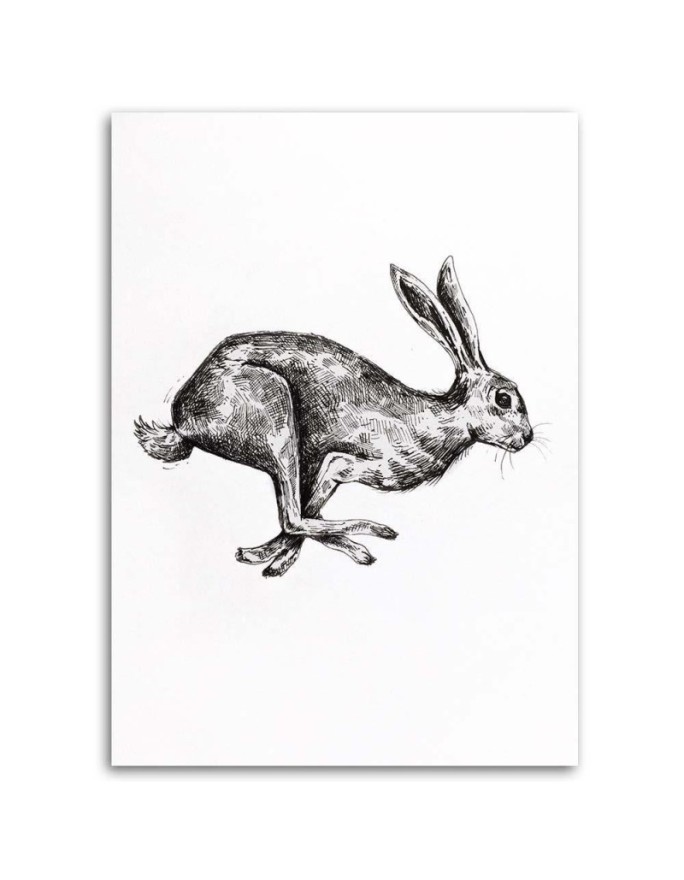 Hare - decorative Canvas painting for the wall to the room | FEEBY