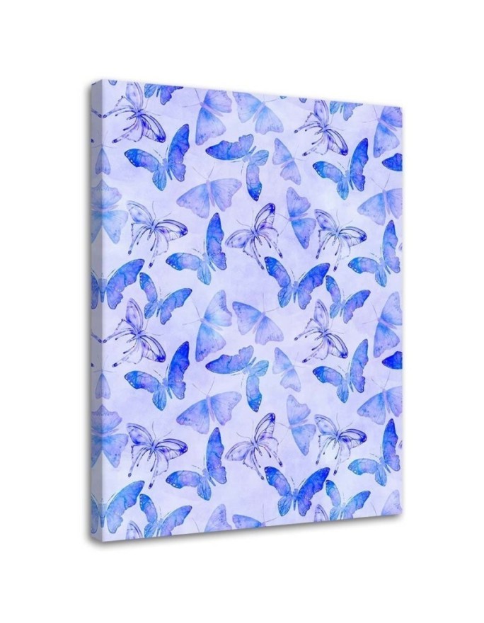 Canvas prints for the bathroom - Blue butterflies by Andrea Haase | FEEBY