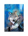 Canvas prints for the office on canvas Wolf against the sky | FEEBY