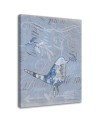 Canvas prints for modern living room Bird on blue background | FEEBY