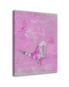 Canvas prints for bedroom Bird on pink background Andrea Haase | FEEBY