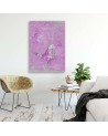 Canvas prints for bedroom Bird on pink background Andrea Haase | FEEBY