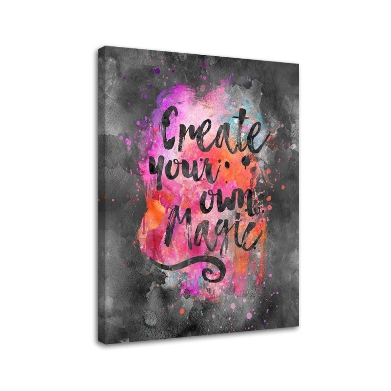 Canvas prints digital art Watercolour lettering Andrea Haase | FEEBY