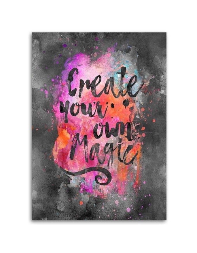 Canvas prints digital art Watercolour lettering Andrea Haase | FEEBY