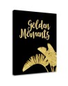 Canvas prints for bedroom Gold lettering and leaves by Andrea Haase | FEEBY