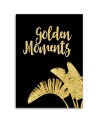 Canvas prints for bedroom Gold lettering and leaves by Andrea Haase | FEEBY