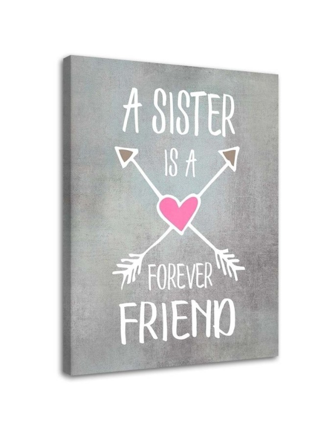 Canvas prints for girls Friends' inscription Andrea Haase | FEEBY