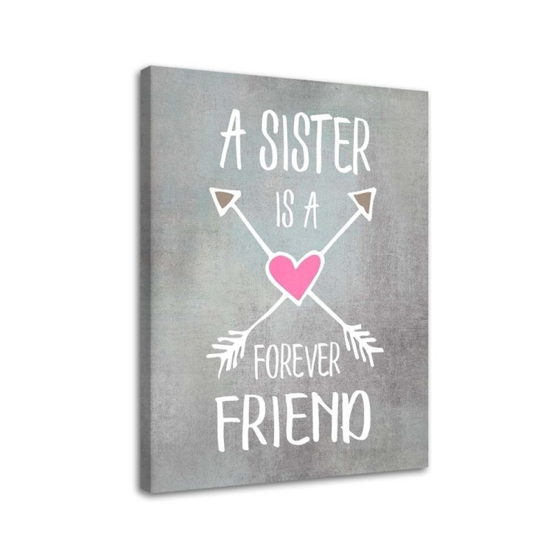 Canvas prints for girls Friends' inscription Andrea Haase | FEEBY