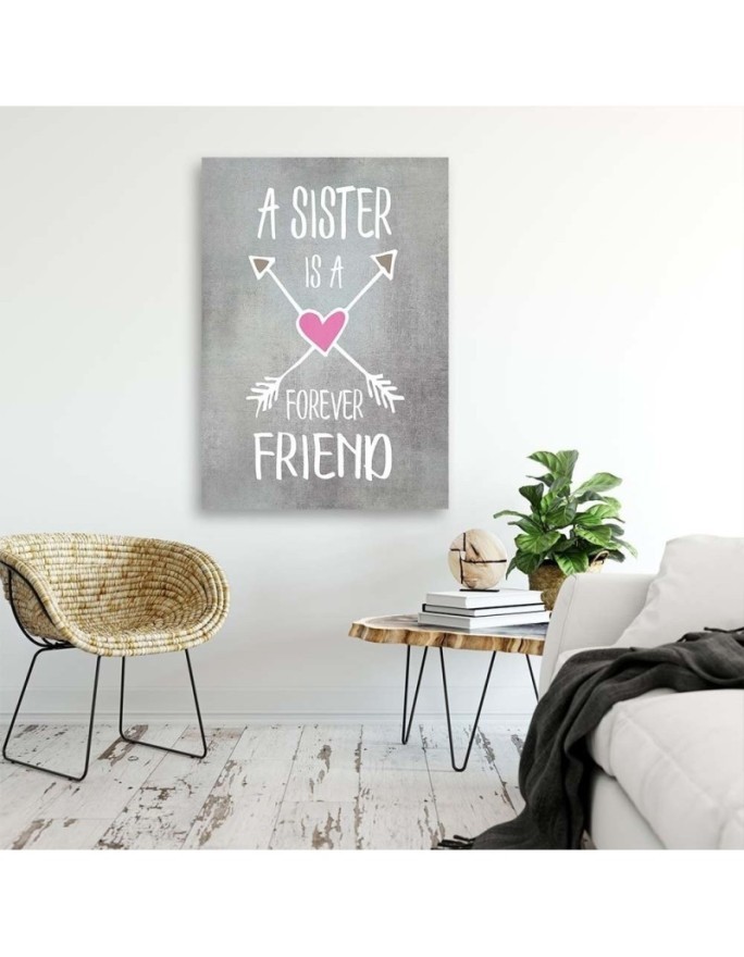 Canvas prints for girls Friends' inscription Andrea Haase | FEEBY
