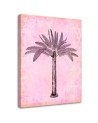 Modern Canvas painting - Palm tree on pink background Andrea Haase | FEEBY