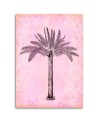 Modern Canvas painting - Palm tree on pink background Andrea Haase | FEEBY
