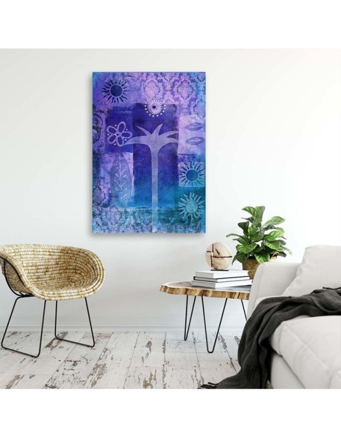 Wall art paintings for the living room Abstract palm tree Andrea Haase | FEEBY