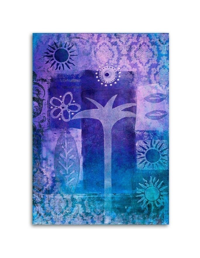 Wall art paintings for the living room Abstract palm tree Andrea Haase | FEEBY