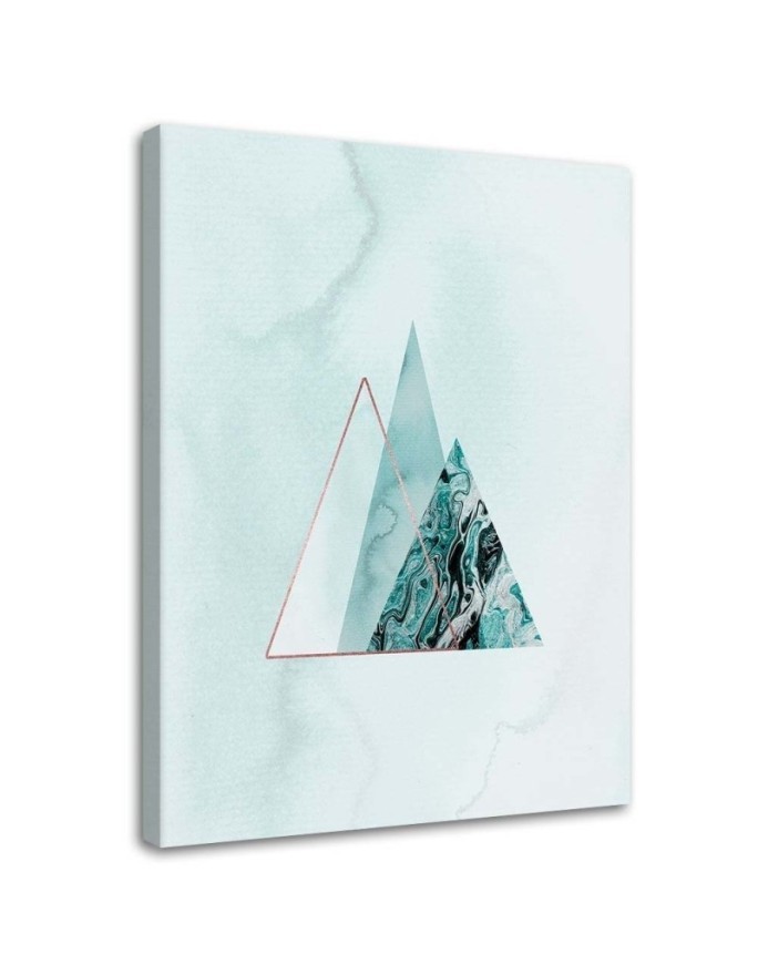 Wall art painting - Minimalist triangles Andrea Haase | FEEBY