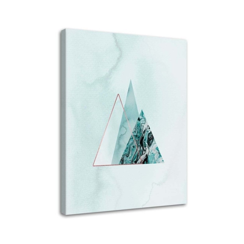 Wall art painting - Minimalist triangles Andrea Haase | FEEBY