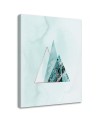 Wall art painting - Minimalist triangles Andrea Haase | FEEBY