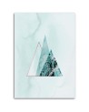 Wall art painting - Minimalist triangles Andrea Haase | FEEBY
