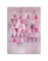 Modern Canvas paintings for living room Triangles pink Andrea Haase | FEEBY