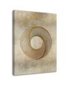Modern Canvas painting for living room - Golden circle Andrea Haase | FEEBY