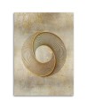 Modern Canvas painting for living room - Golden circle Andrea Haase | FEEBY