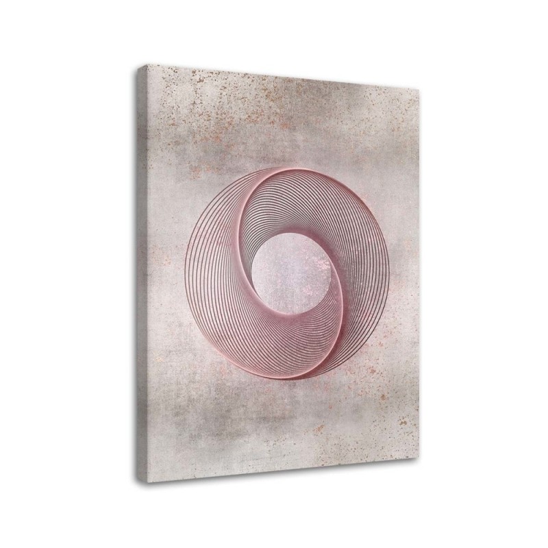 Wall art illustration painting - Pink wheel Andrea Haase | FEEBY