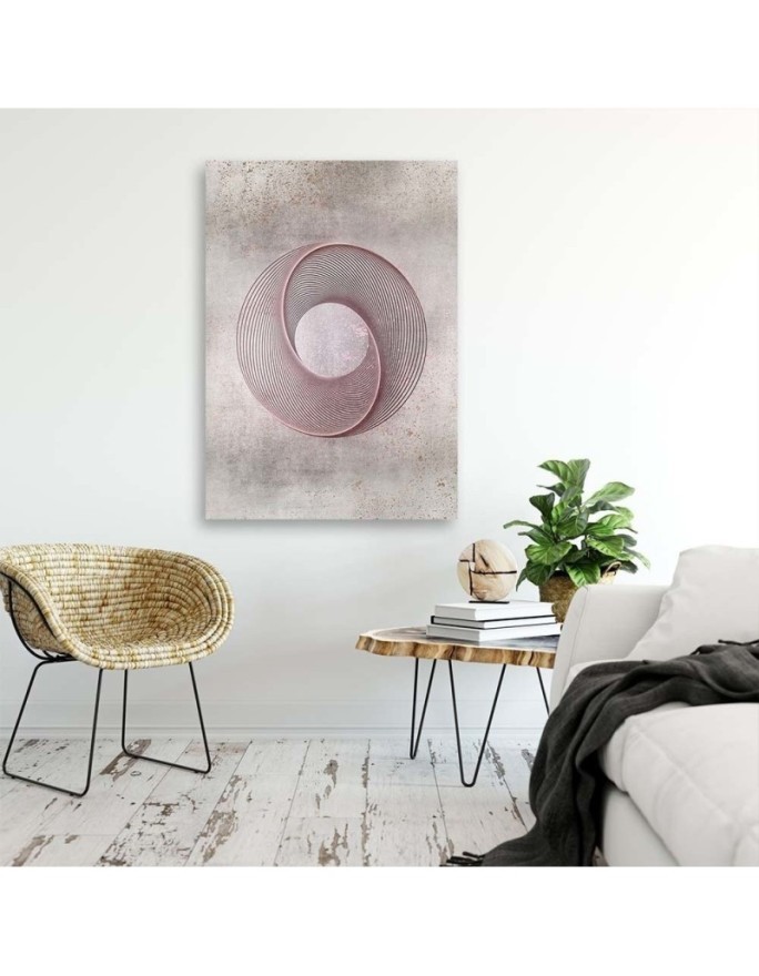 Wall art illustration painting - Pink wheel Andrea Haase | FEEBY