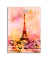 Canvas prints for living room wall - Colourful Eiffel Tower Andrea Haase | FEEBY