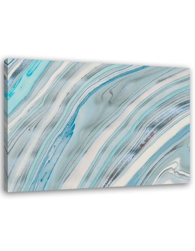 Canvas prints for spa, bathroom - Marble pattern in blue Andrea Haase | FEEBY