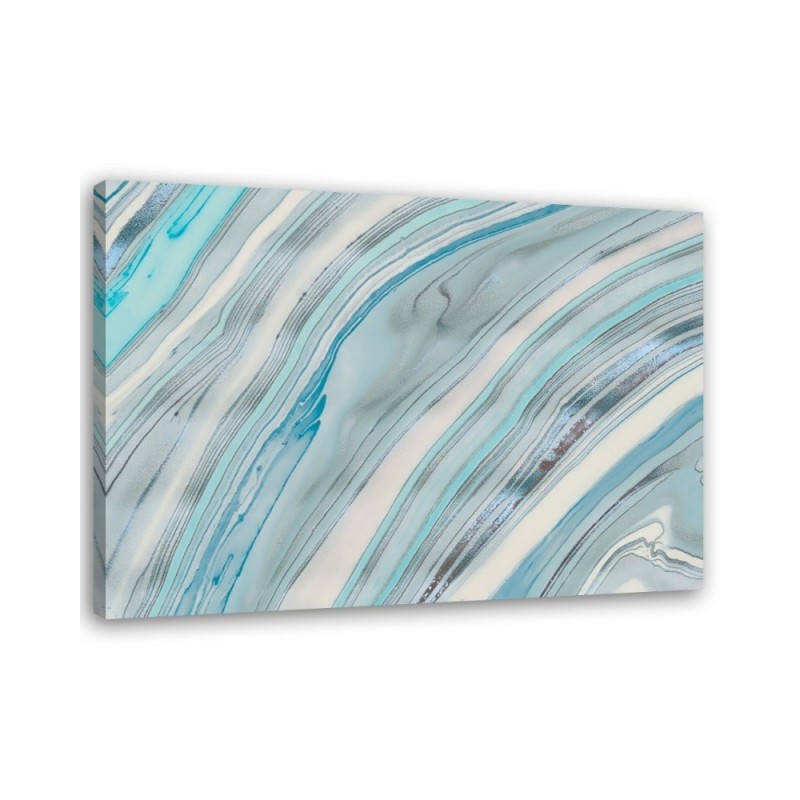 Canvas prints for spa, bathroom - Marble pattern in blue Andrea Haase | FEEBY