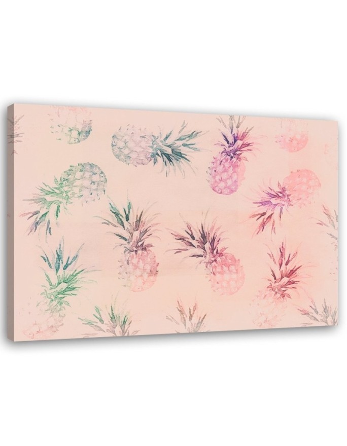 Canvas prints for kitchen - Pink pineapples Andrea Haase | FEEBY