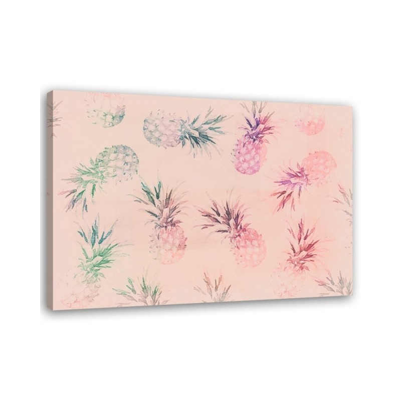 Canvas prints for kitchen - Pink pineapples Andrea Haase | FEEBY
