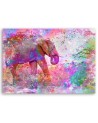 Pictures on Canvas for a girl's room - Colourful elephant Andrea Haase | FEEBY
