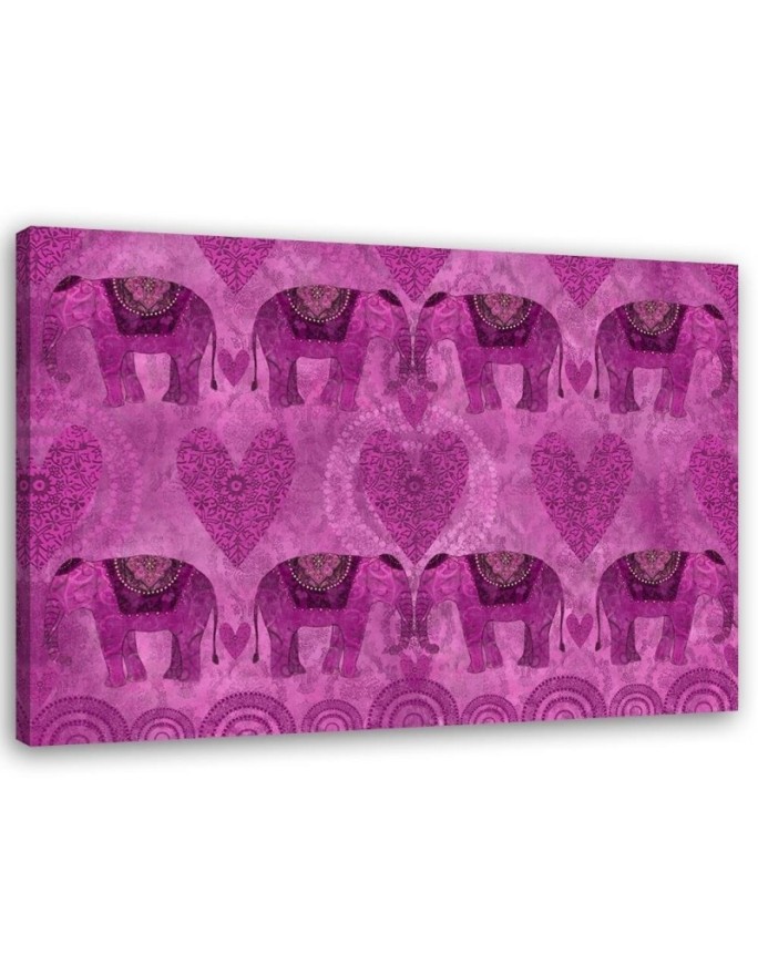 Canvas print Pink elephants...