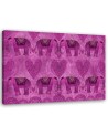 Canvas prints for a girl's room - Pink elephants Andrea Haase | FEEBY