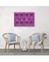 Canvas prints for a girl's room - Pink elephants Andrea Haase | FEEBY