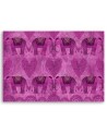 Canvas prints for a girl's room - Pink elephants Andrea Haase | FEEBY