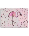 Canvas prints for children's room - Flamingo on a dotted background Andrea Haase | FEEBY