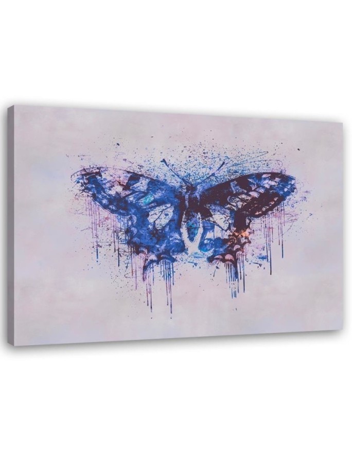 Pictures on Canvas for living room - Butterfly in shades of blue Andrea Haase | FEEBY